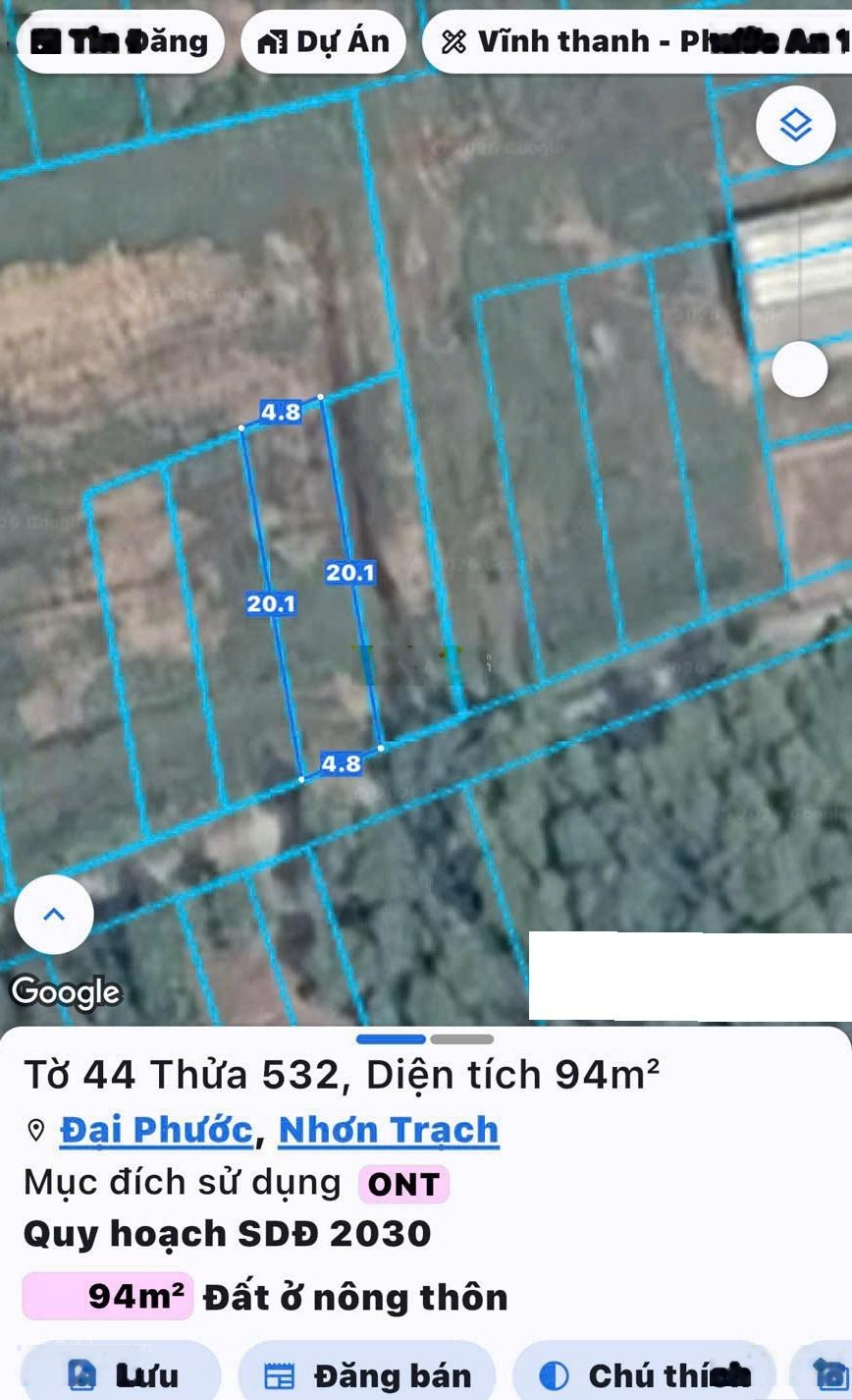 Full thổ cư, bán đất Phú Đông, Nhơn Trạch. Sổ đầy đủ, giao dịch ngay, đầu tư sinh lời nhanh