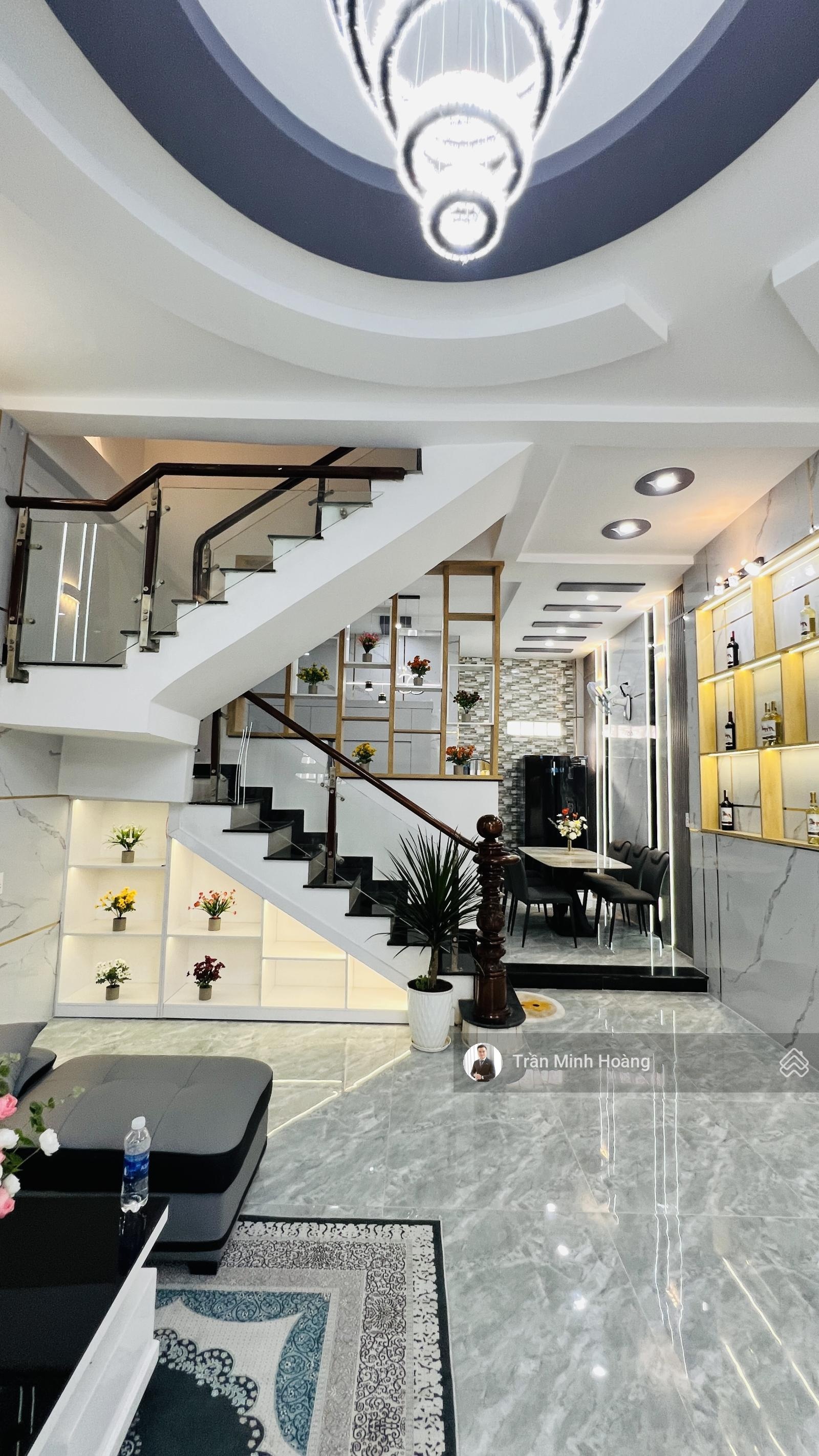 Nhà 4 Tầng 4 Phòng Ngủ Trương Thị Hoa Quận 12 Hẻm xe hơi thông