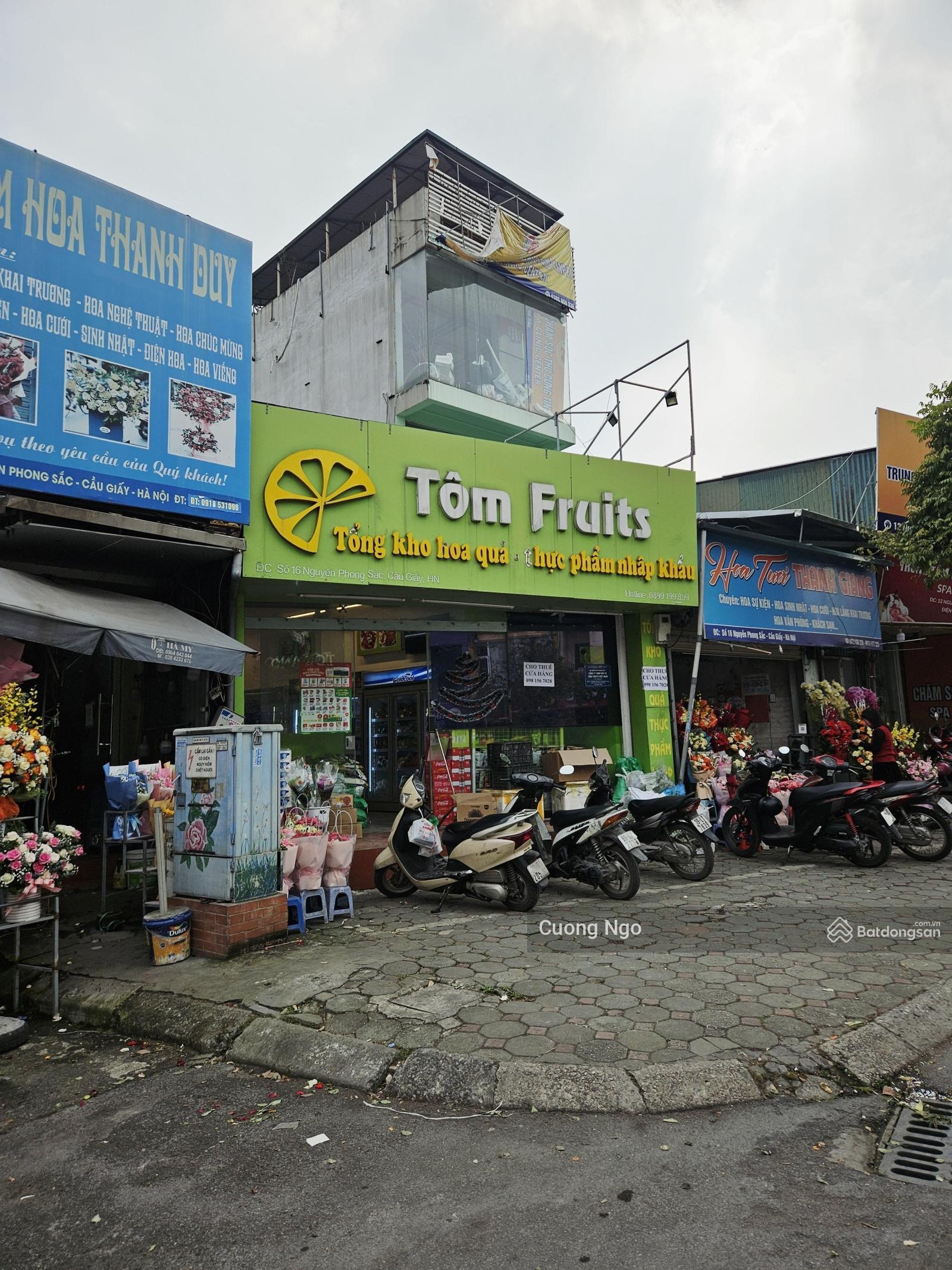 Cho thuê mặt bằng Lê Văn Thiêm 80m2 mặt tiền 7m giá 40 triệu làm hàng ăn uống hết ý 0358881507