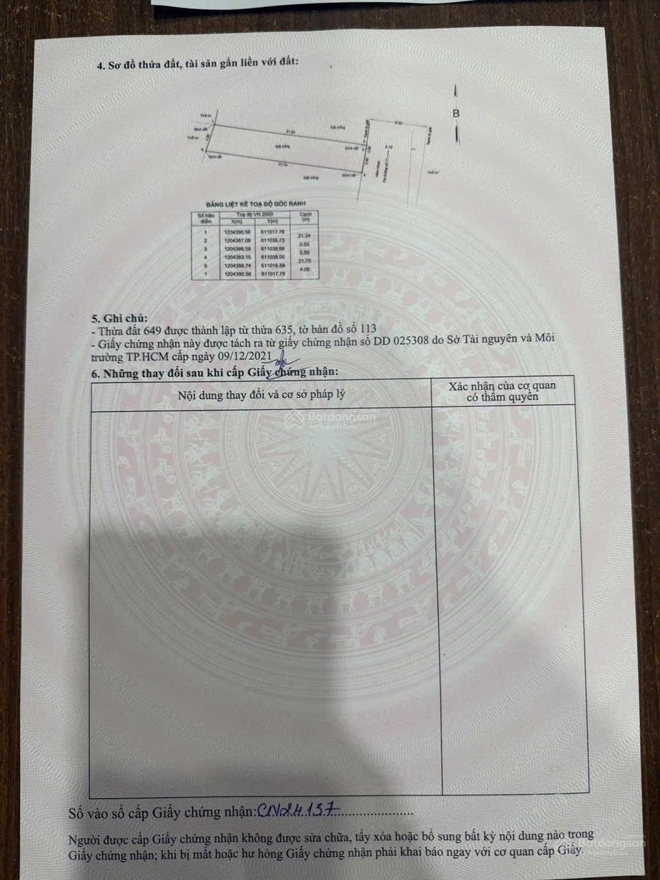 Bán lô đất đường nhựa 6 m thông đường số 11 Linh Xuân Thủ Đức