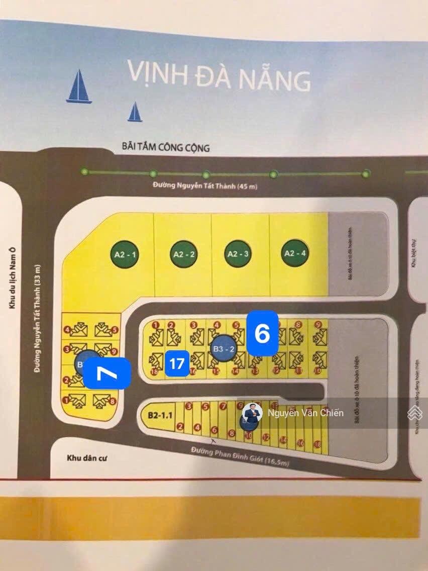 Bán Đất 216m2 đối lưng đường Nguyễn Tất Thành,đối diện 4 toà tháp đôi và TTTM xây dựng 7 tầng