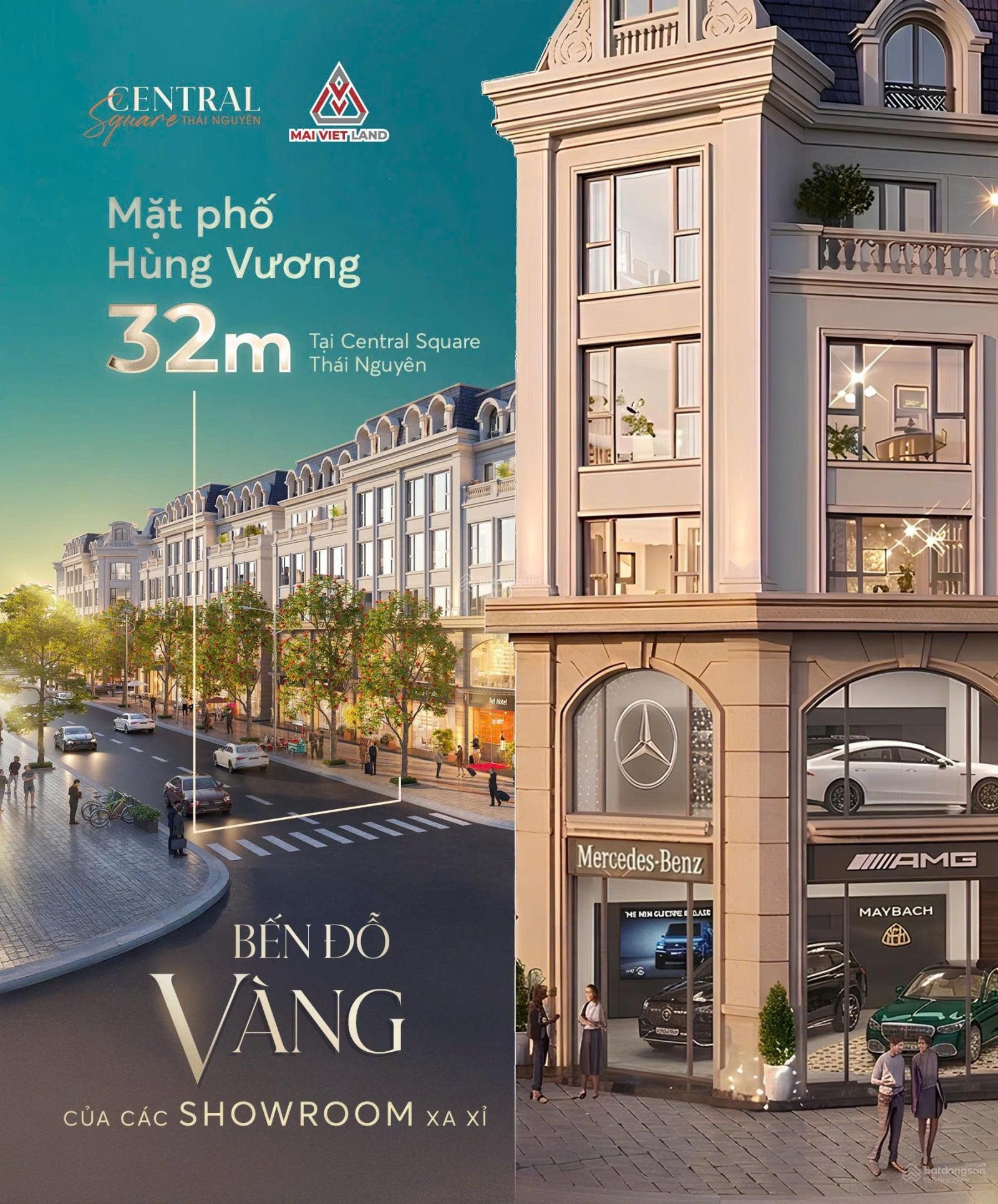 Hàng ngoại giao shophouse quảng trường Võ Nguyên Giáp Central Square Thái Nguyên