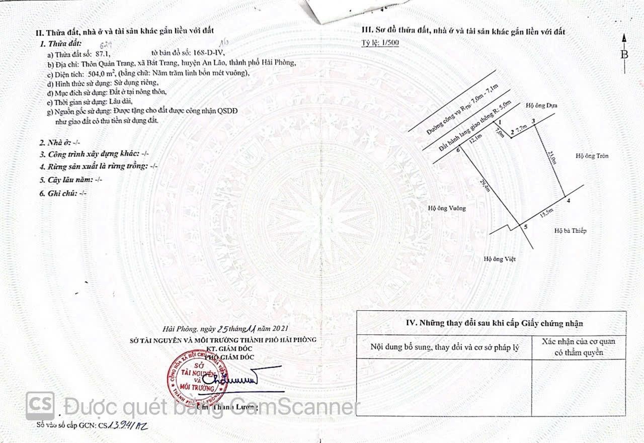 SIÊU PHẨM 504m MẶT ĐƯỜNG NHỰA GIÁ 5 TỶ 5 QUÁ ĐẸP MẶT TIỀN 12 Mét QuÁ Phù Hợp làm Kinh doanh