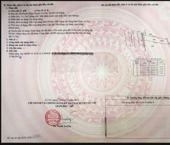 Kẹt tiền ngân hàng, chủ hạ giá bán gấp lô đất đường Phạm Thị Thàng, 135m2, giá 800tr