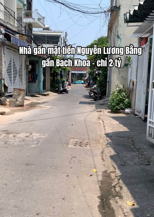 Chỉ 2 tỷ – Bán nhà gần mặt tiền Nguyễn Lương Bằng, gần Bách Khoa