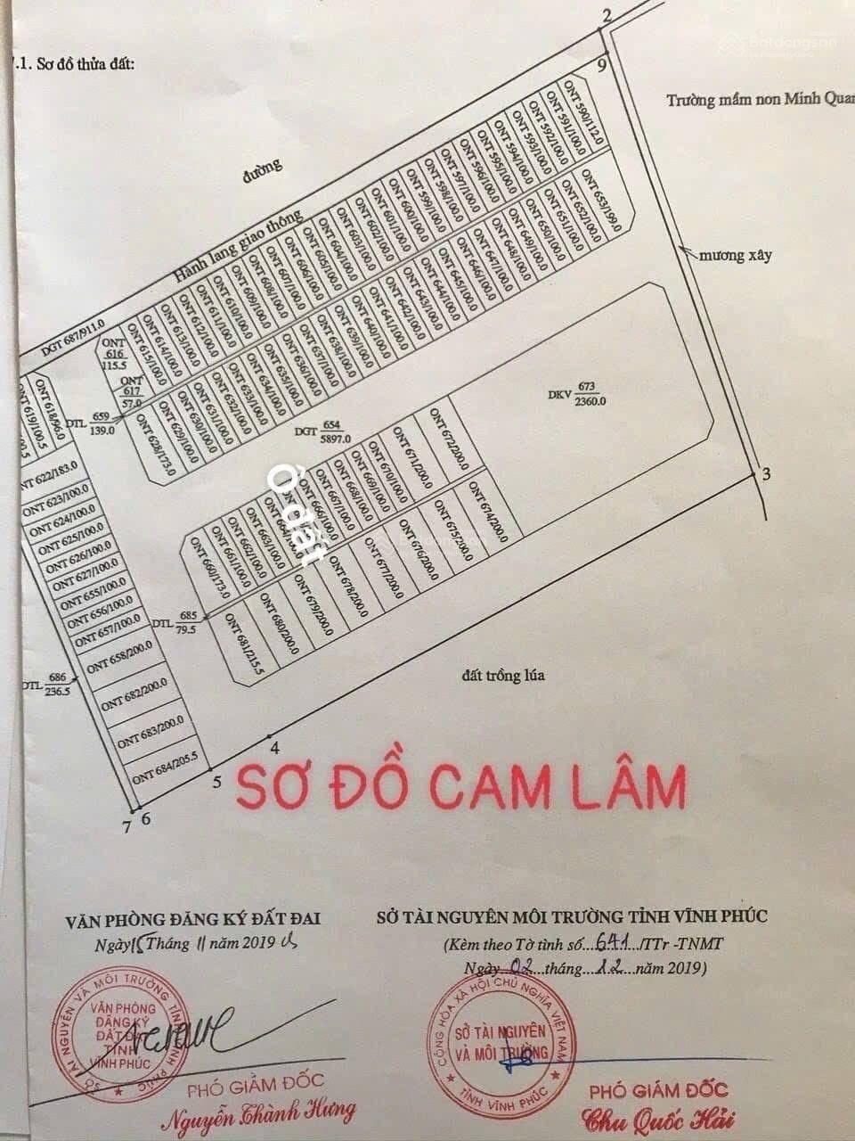 Chỉ 2,25 tỷ sở hữu 100m2 đất DV Trại Khóng Minh Quang Tam Đảo Vĩnh Phúc(cũ) 0967522585