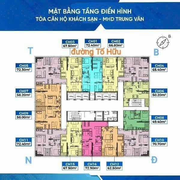 Căn hộ khách sạn cao cấp MHD Trung Văn 29 Tố Hữu giá khoảng 50tr/m2. LH: 0869328691