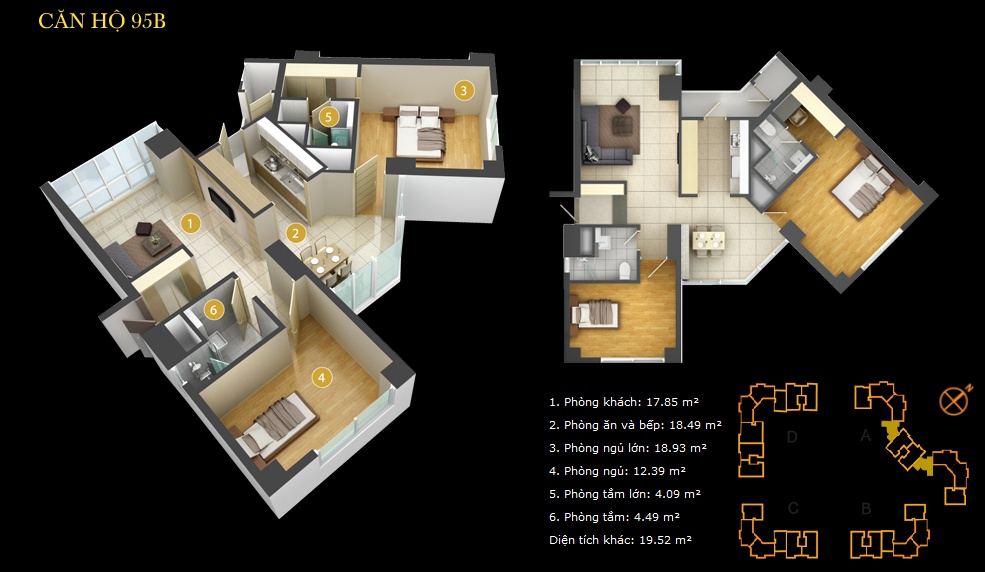 Cho thuê căn hộ Imperia An Phú, 2PN, giá 23 triệu/tháng. Xem nhà 24/7 Ms Bình 0918163375