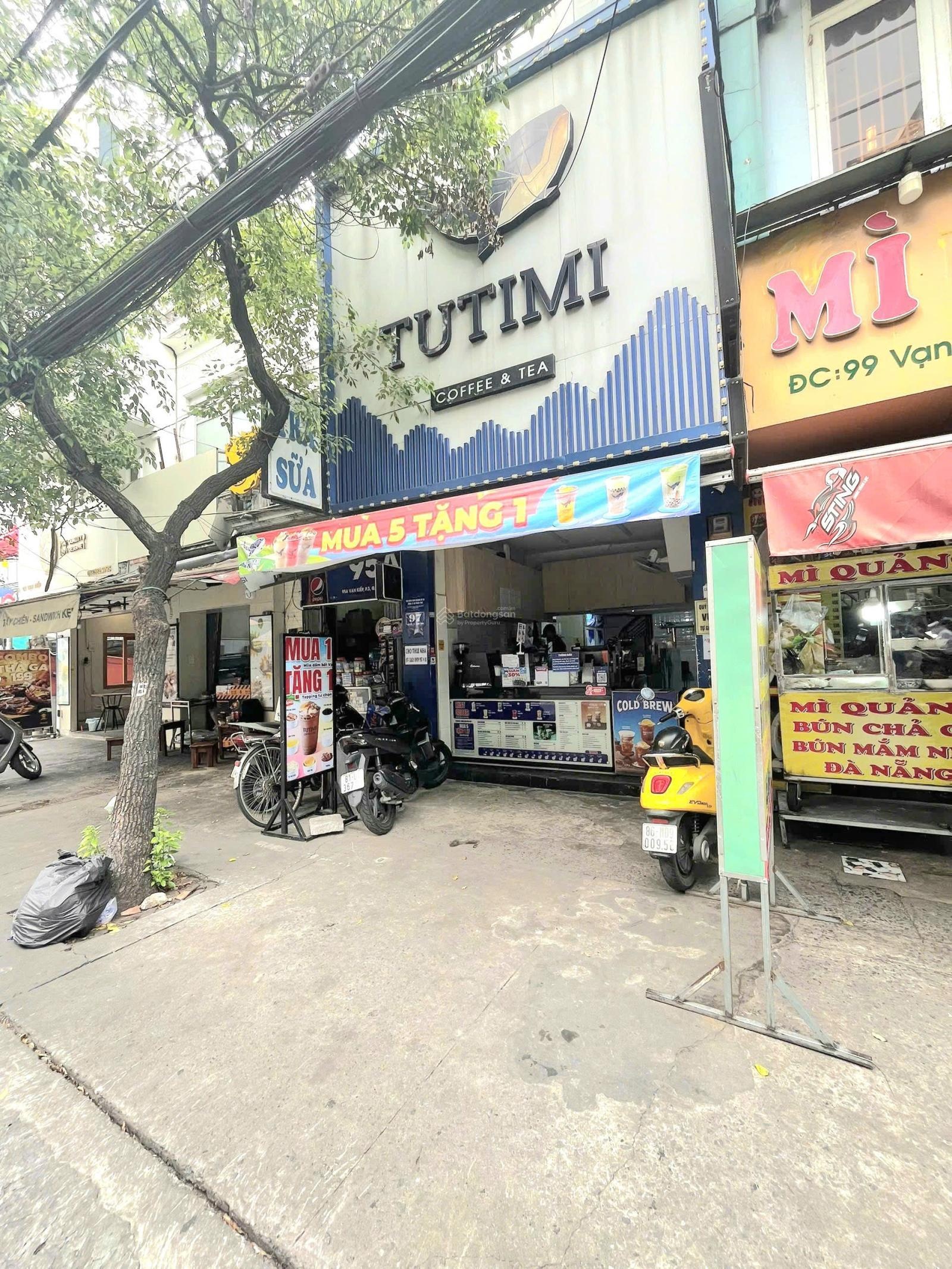 Cho thuê nhà mặt tiền 97 Vạn Kiếp,P.3,Gia Định.(Đoạn đẹp giữa Phan Xích Long&Phan Đăng Lưu)4x8.1 4L