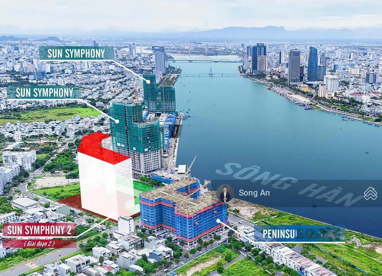 Bán căn 2PN vip nhất căn hộ Peninsula Đà Nẵng (căn 90m2), căn góc trực diện sông, ôm trọn pháo hoa