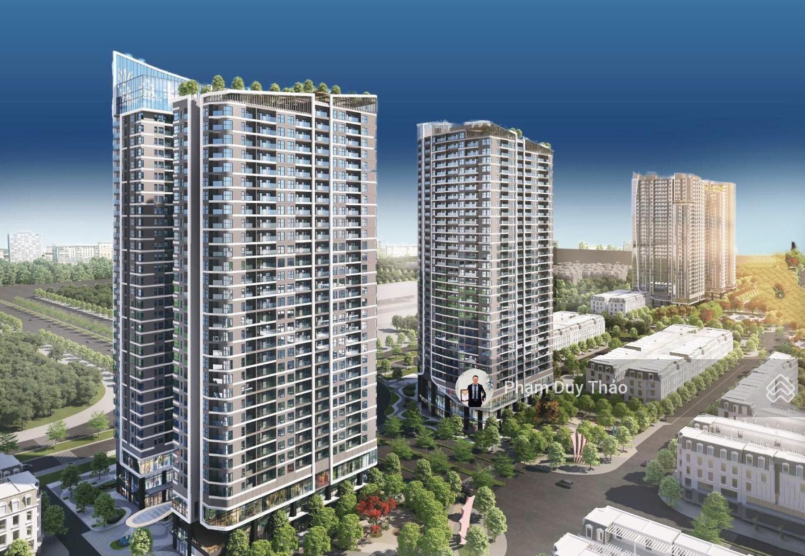 Shophouse Sky Light ngay dưới toà căn hộ 33 tầng Hoàng Huy New