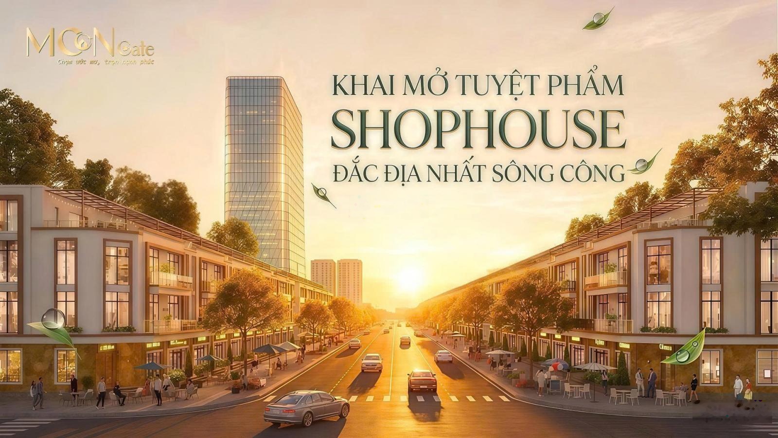 Sở hữu shophouse đắc địa chỉ với 35tr/m2 - Đón đầu dòng tiền tại Moon Gate Cải Đan