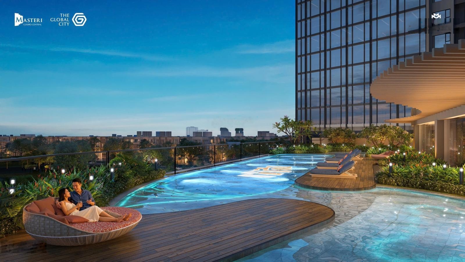 Căn hộ 2PN- B2.1X.03 , Nexus Zone Vị Trí Trung Tâm The Global City - gần Ga Metro, TTTM, Nhạc Nước