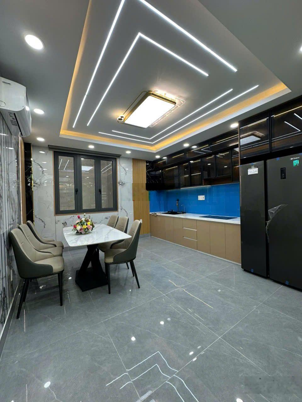 Siêu phẩm nhà đẹp mới 100% tân thới hiệp (hiệp thành cũ) thiết kế hiện đại 5 tầng full nội thất.