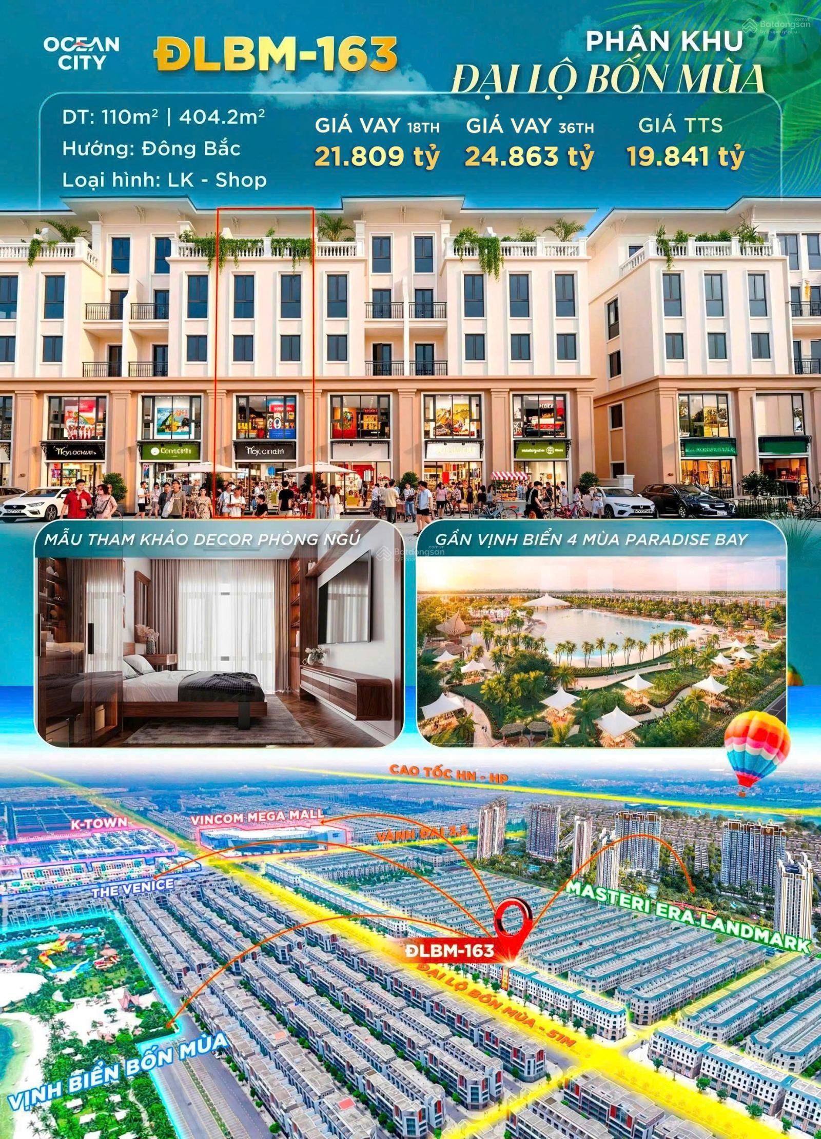Shophouse mặt đại lộ 4 mùa, mua đầu tư, cho thuê dòng tiền, thắng ngay khi cọc