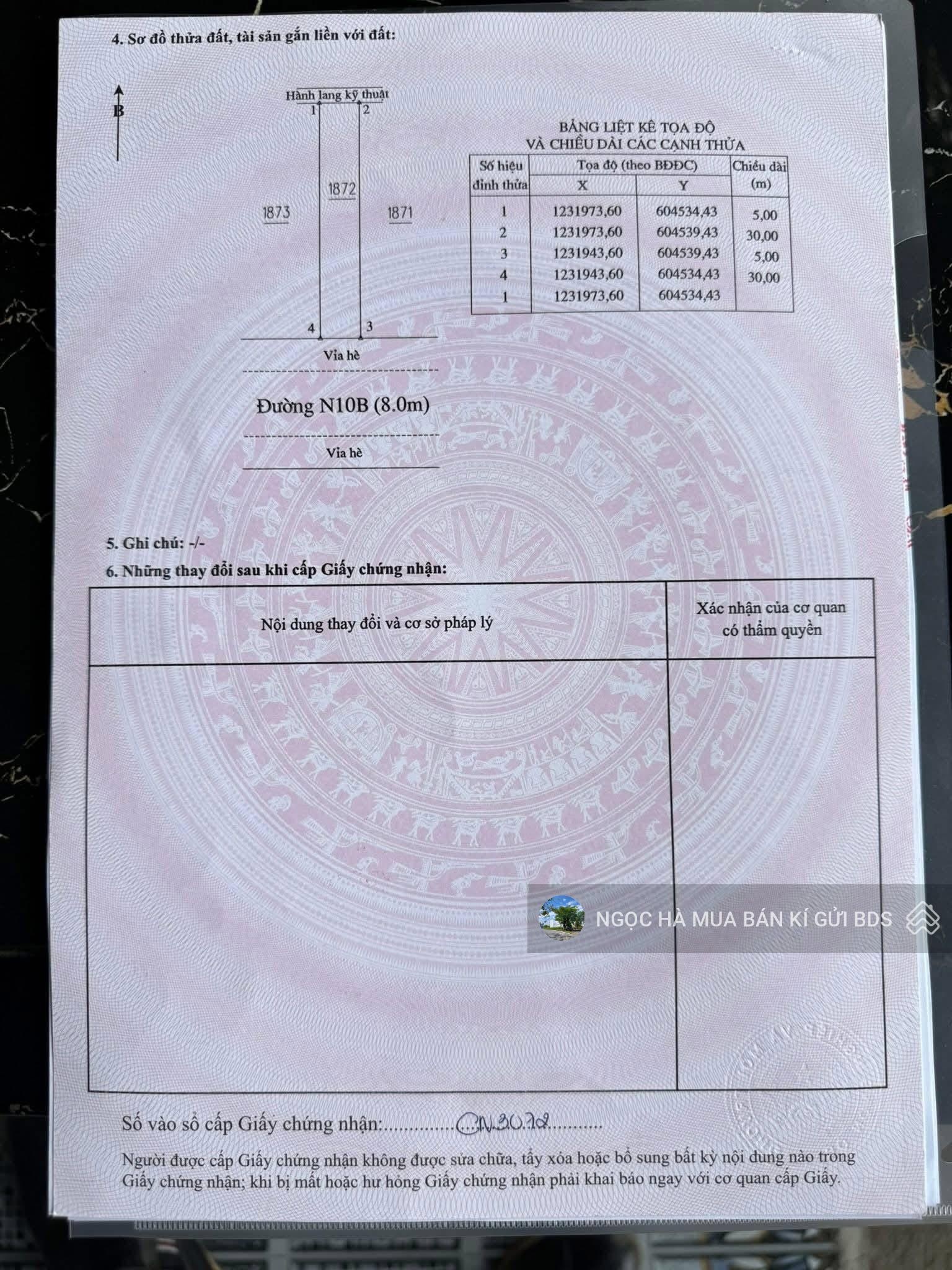 Cần bán lô đường KDC ngay KCN VSIP 2 150m2 MT đường nhựa 8m, xây dựng tự do, SHR