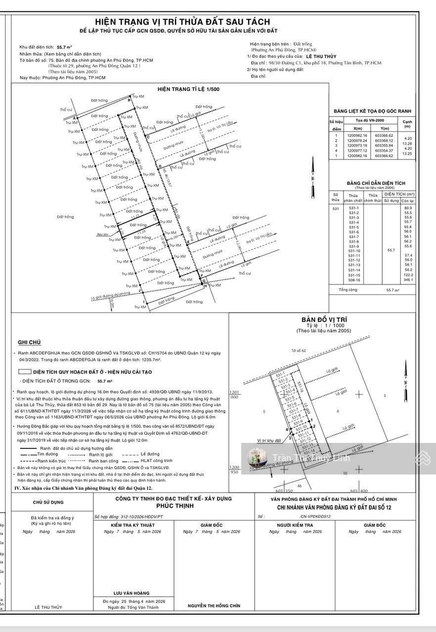KHU ĐỒNG BỘ, đường thông xe hơi tránh nhau, giá chỉ 4.55 Tỷ di chuyển về sông SG thuận lợi