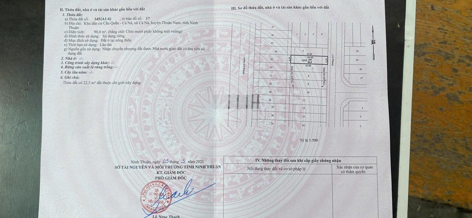 Chính chủ cần bán gấp 2 lô đất LK giá đầu tư ngay xã Cà Ná, Thuận Nam, Ninh Thuận