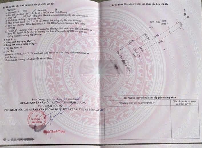 Bán đất mặt tiền Quốc Lộ 13 đối diện khu du lịch Đại Nam