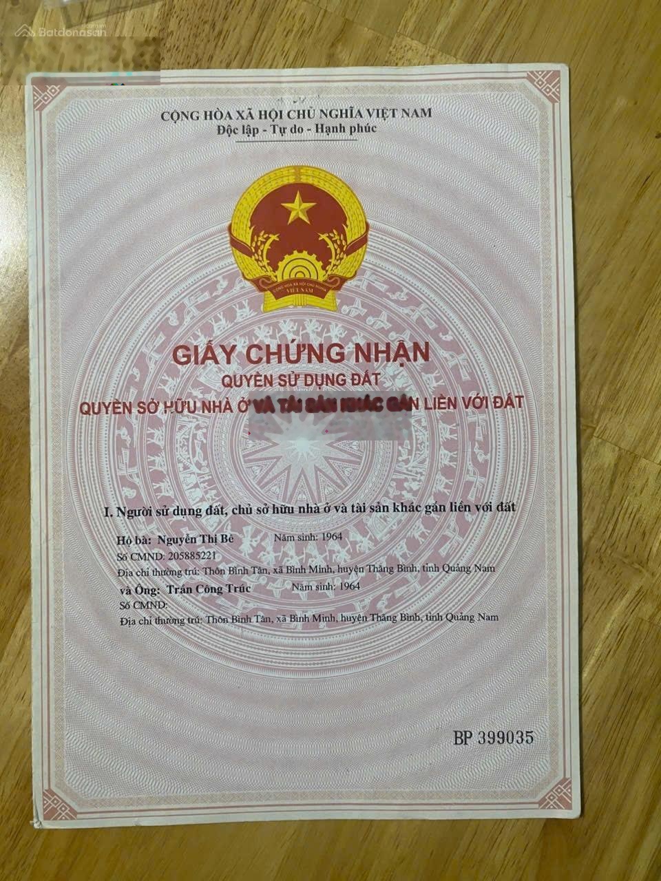 Bán nhà cấp 4 tại Mặt tiền đường Thanh Niên- Bình Minh - Nam Hội An Đủ tiêu chuẩn làm nhà vườn-vila