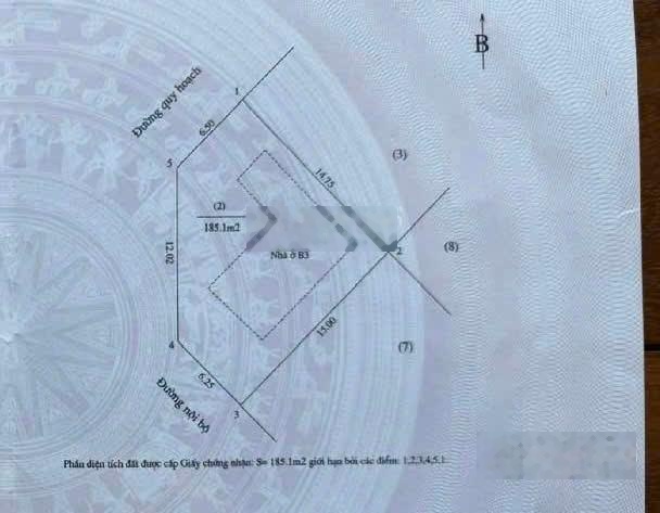 Bán biệt thự mặt phố Lưu Quang Vũ- Lô Góc 2 mặt thoáng - 185m2 , 4 tầng, mặt tiền 25m, giá 160 tỷ