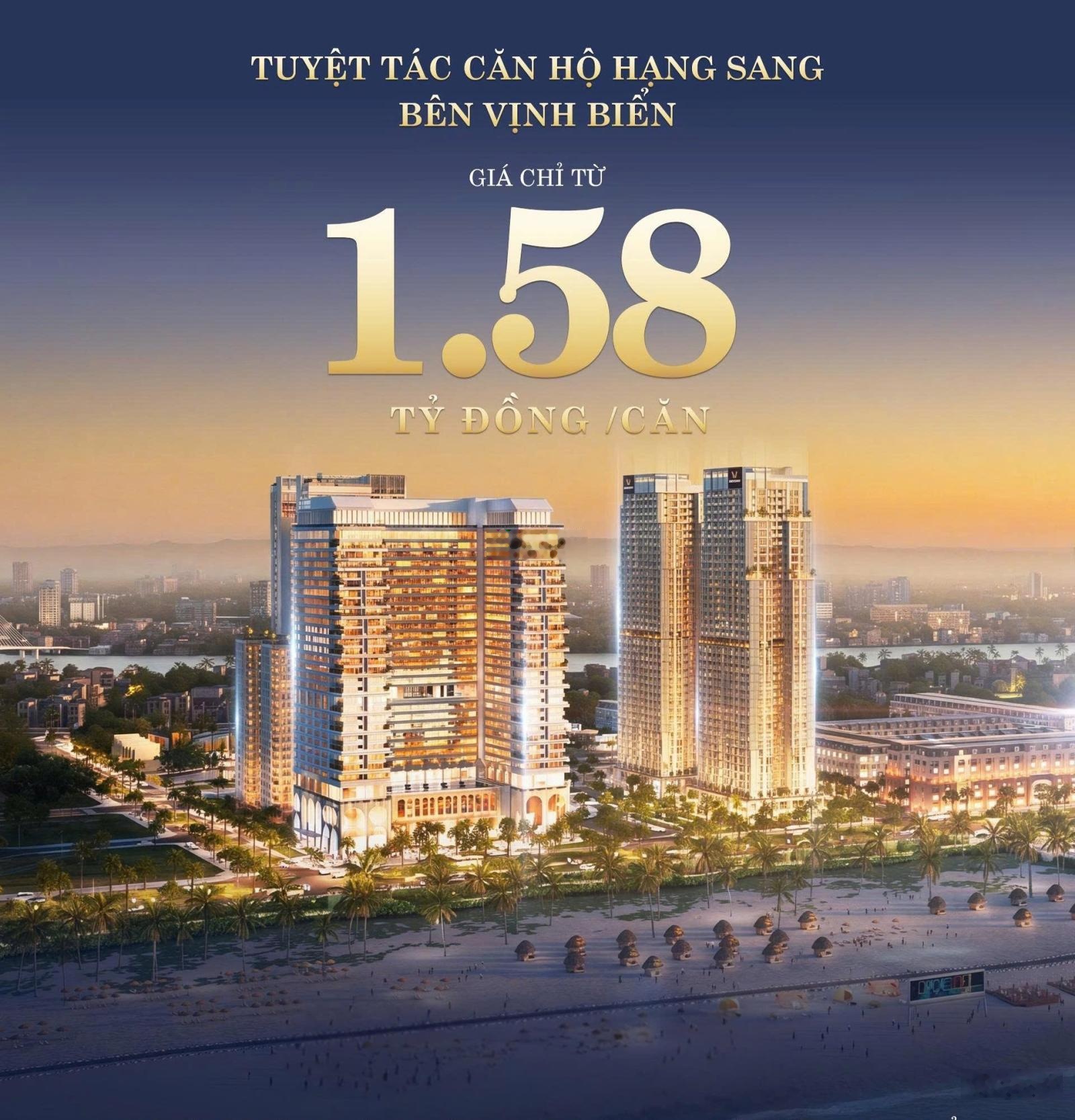Sở hữu tuyệt tác căn hộ hạng sang bên vịnh biển chỉ từ 1,58 tỷ đồng