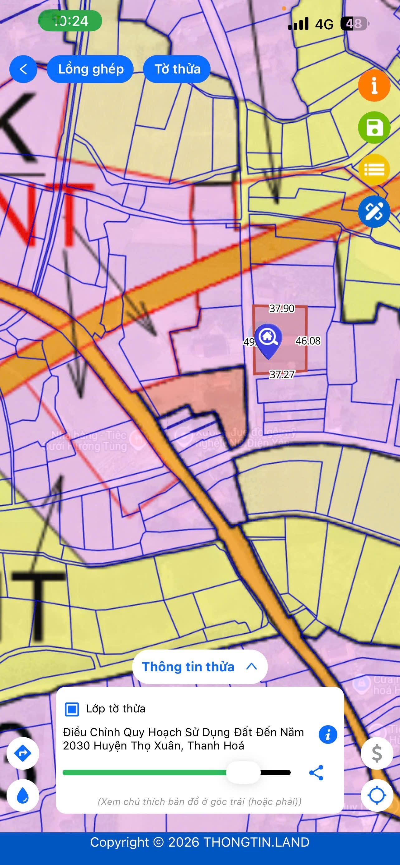 Bán đất tại Thọ Lập, 290 triệu, 194m2, giá tốt