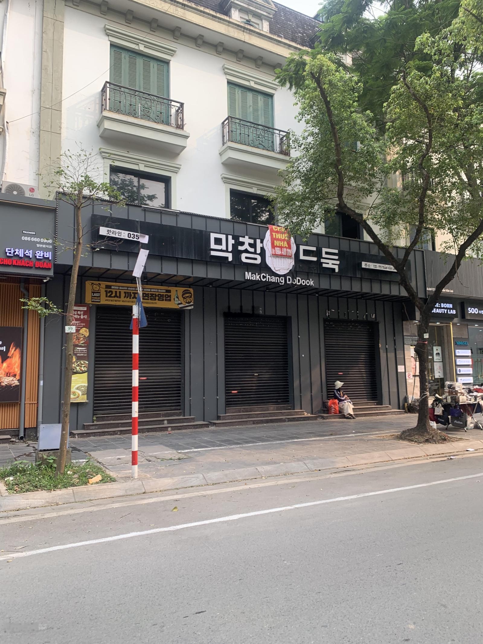 Cho thuê nhà mặt phố Lê Trọng Tấn Thanh Xuân 110m2x3 tầng mặt tiền 10m - 40triệu