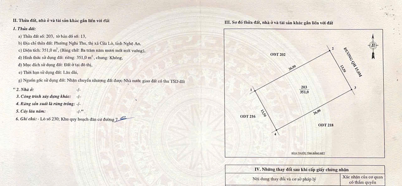 Đất vàng - view biển Cửa Lò - cạnh khách sạn Mường Thanh Cửa Lò