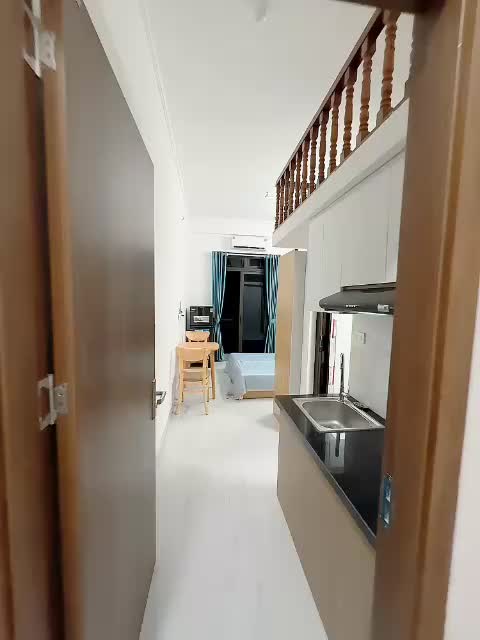 Khai trương chung cư mini 106 Hoàng Quốc Việt, Cầu Giấy 30m2 studio gác xép ban công thang máy giặt riêng, gần chợ