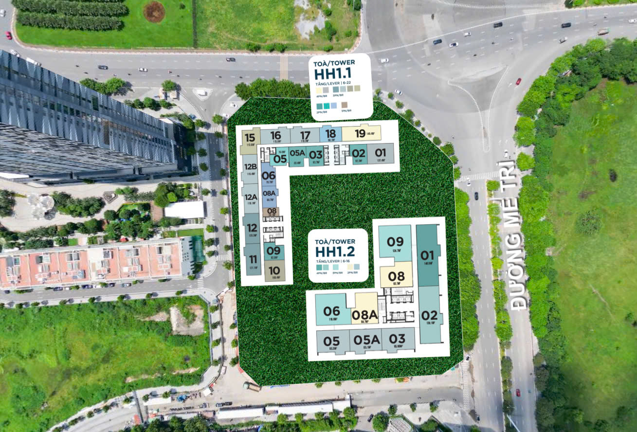 PenthouseSkyvilla 800m2 The Matrix One Mỹ Đình, sân vườn đẳng cấp riêng biệt