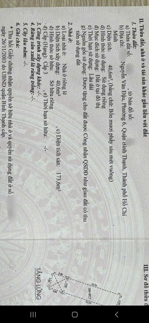 Bán nhà hẻm ba gác Nguyễn Văn Đậu, quận Bình Thạnh, giá 7,2 tỷ