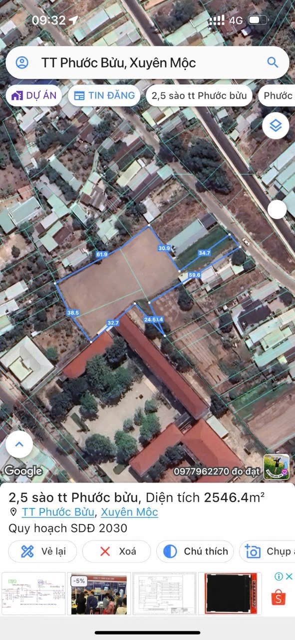 2600m2 có 60m2 thổ cư đất thị trấn Phước Bửu giá rẻ bất ngờ