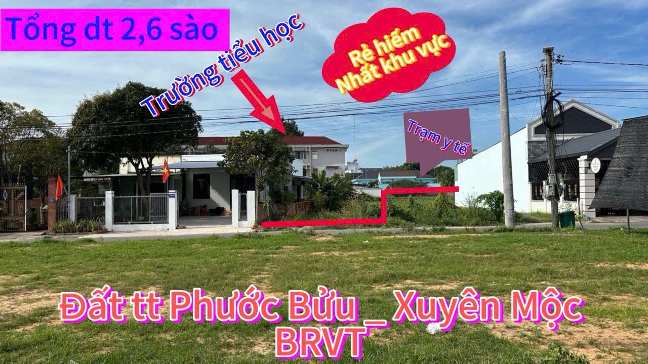 2600m2 có 60m2 thổ cư đất thị trấn Phước Bửu giá rẻ bất ngờ