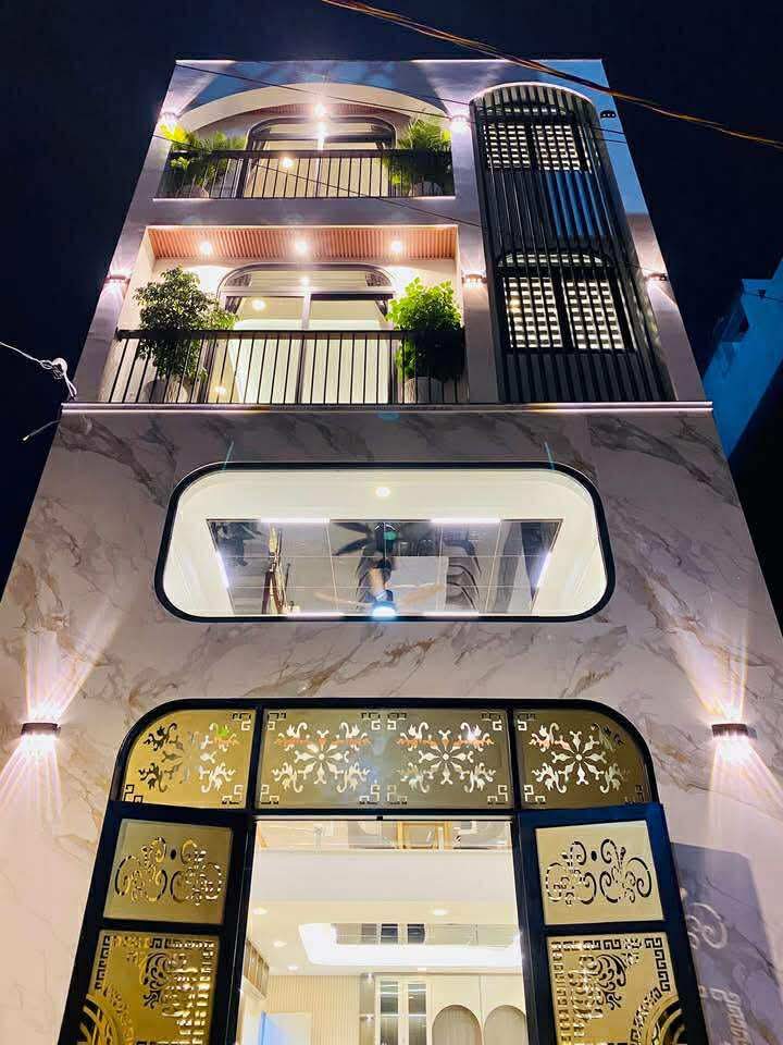 Bán nhà gần đại học Văn Lang 5m x 10m, 4 tầng, hẻm thông, giá 8 tỷ