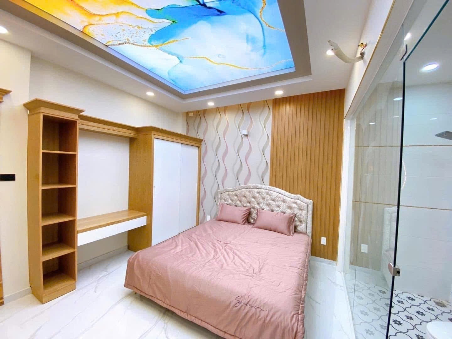 Bán nhà 4,5m x 14,47m, 5 tầng hẻm xe tải, thông ngay chợ An Nhơn