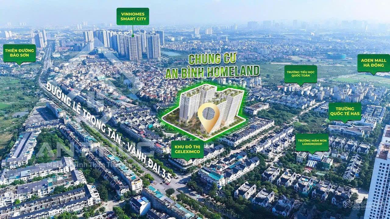 Chung cư cao cấp An Bình Homeland Geleximco, cạnh Aeon Hà Đông, giá chỉ 7x triệu/m2