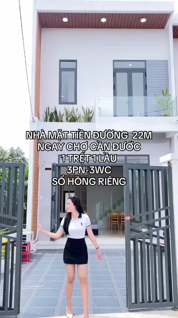 Bán nhà mới xây, mặt tiền đường nhựa cầu Quyết Tâm, Cần Đước, Long An