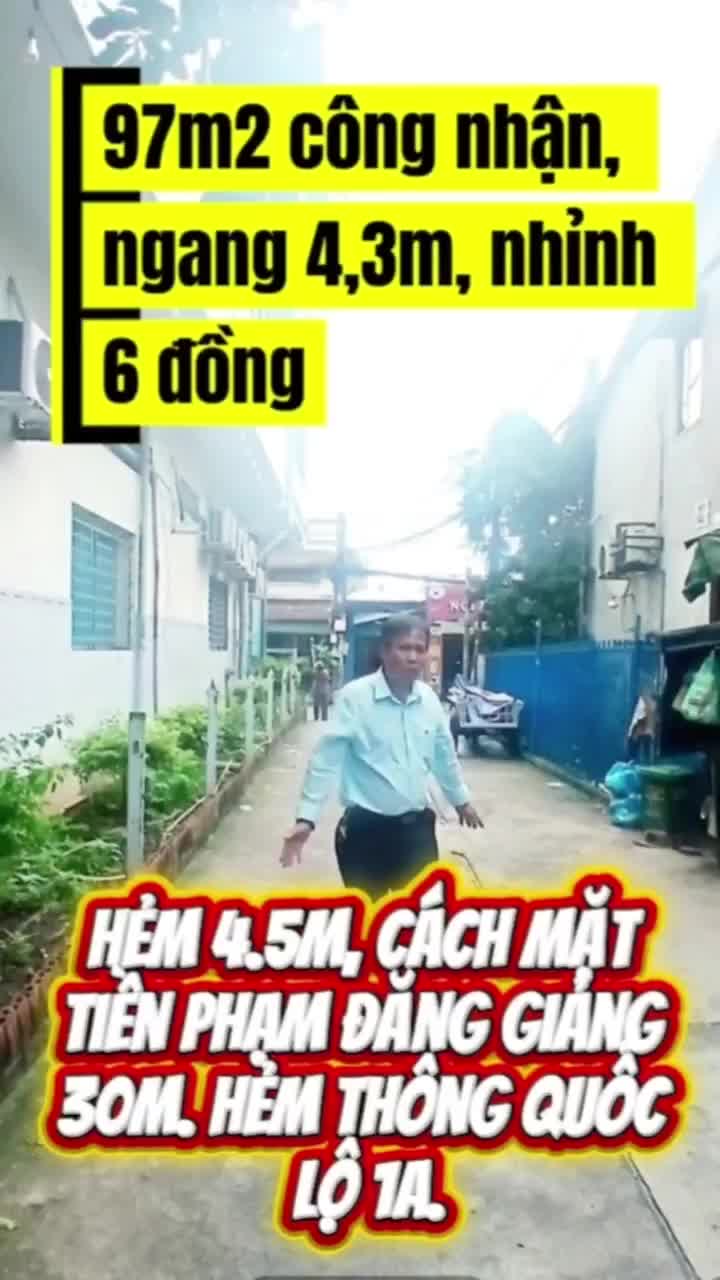 Chỉ 6,6 tỷ, có ngay nhà Phạm Đăng Giảng, Bình Tân, 97m2, 2 tầng, cách mặt tiền 30m