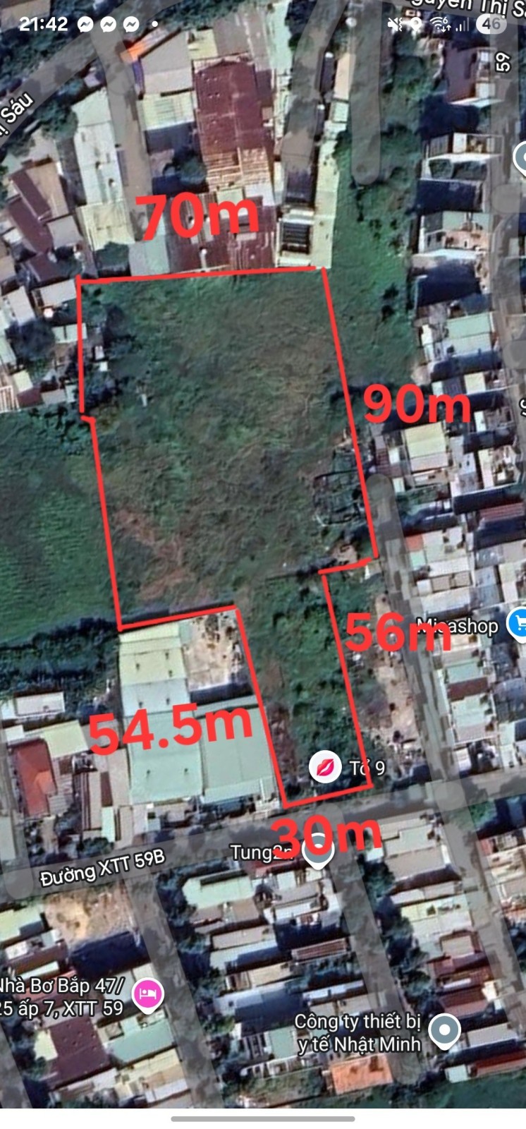 Bán lô đất 7563m2, thổ cư, làm kho xưởng, chưng cư, Xuân Thới Thượng, Hóc Môn