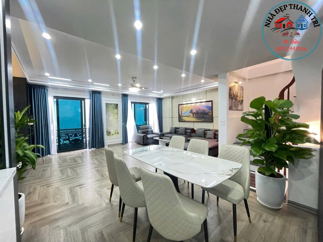 Siêu hiếm nhà trung tâm Thanh Trì 55m², 4 tầng, ô tô vào nhà, nội thất sang trọng, giá tốt nhất