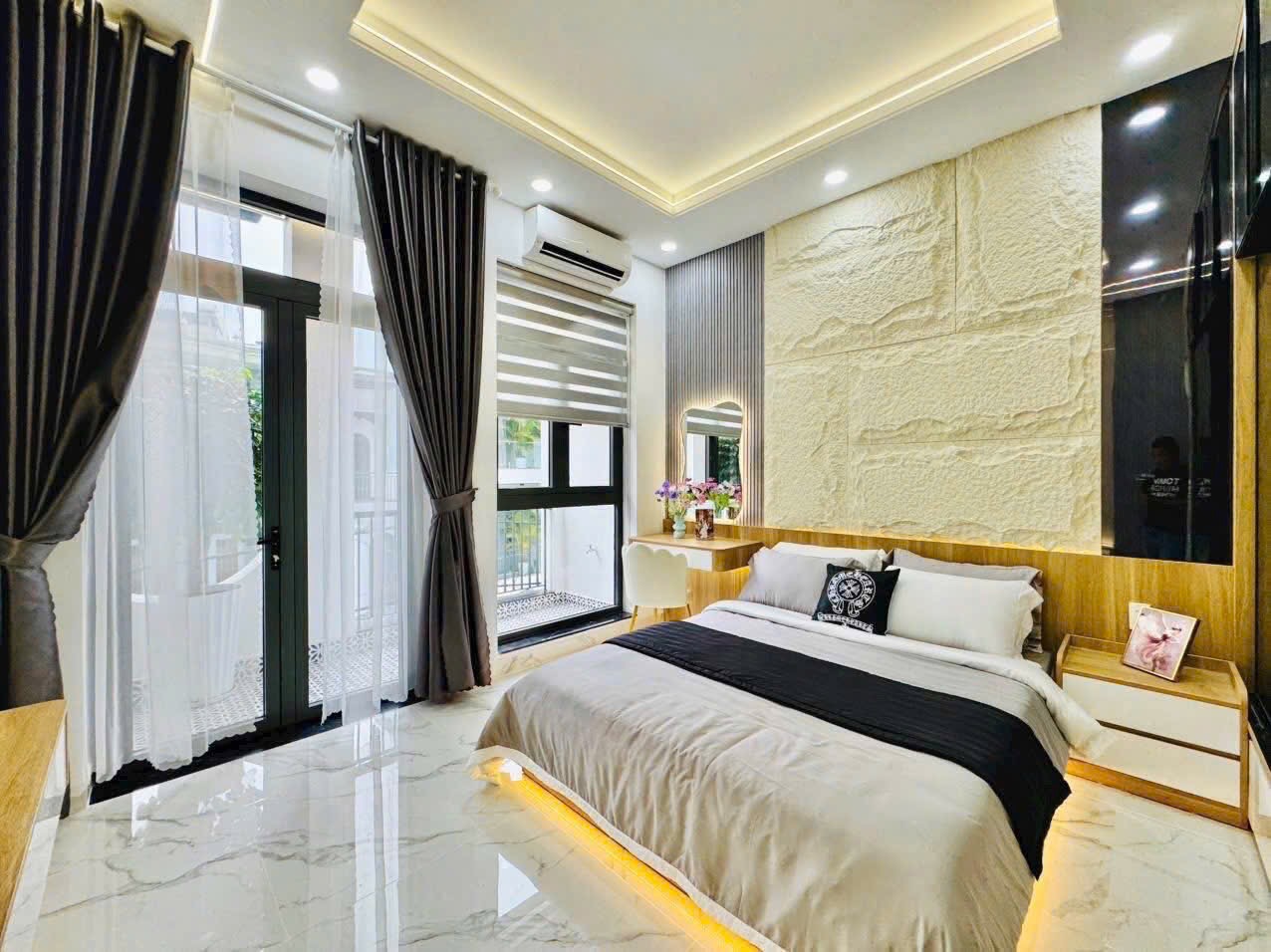 Nhà đẹp 52m² đường Lê Lai, phường 3, Gò Vấp. Xây 4 tầng, hẻm 4m, giá 2,43 tỷ, sổ sẵn