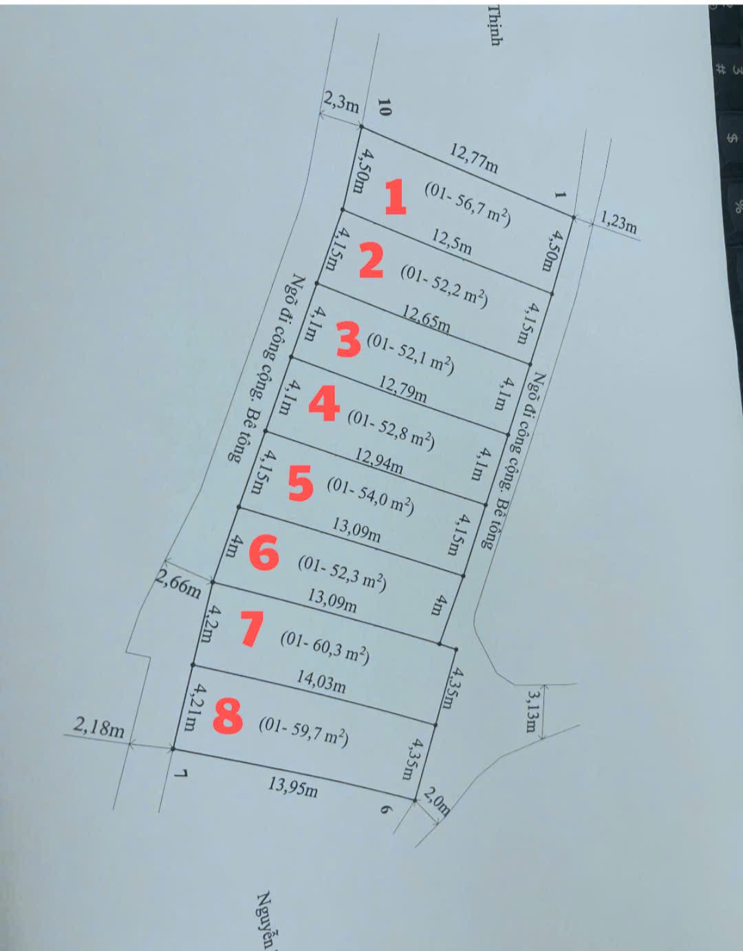 Bán 8 căn nhà trung tâm Hồng Bàng, Hải Phòng