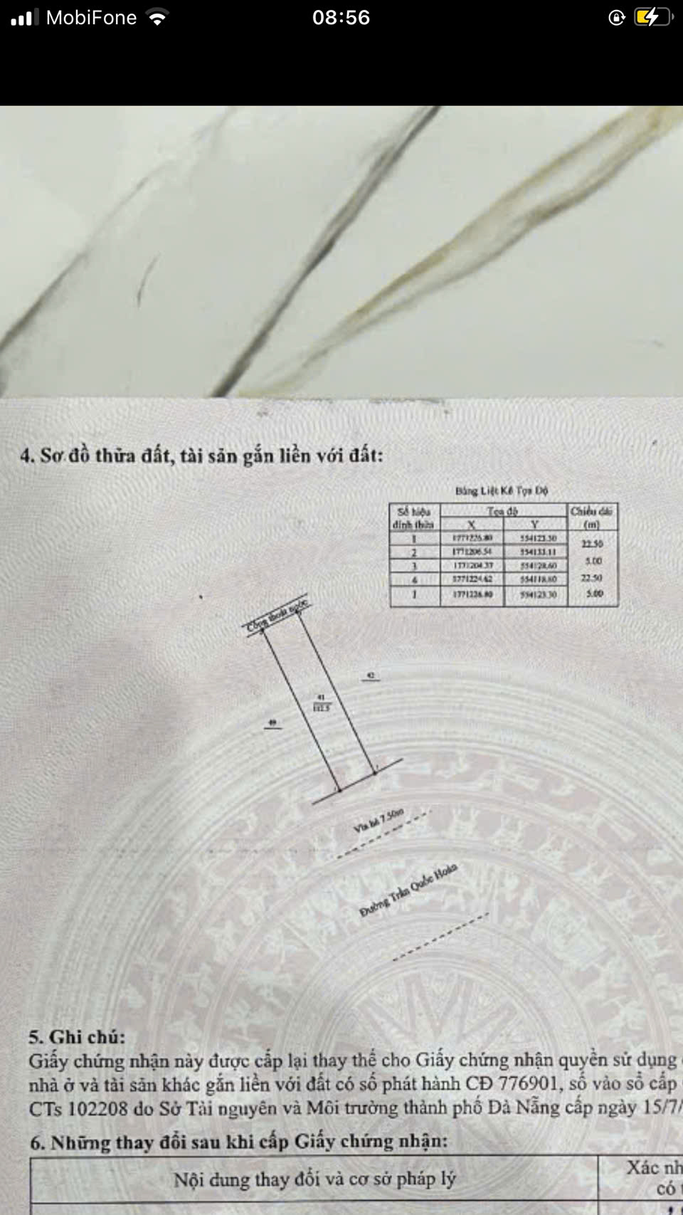 Đất 112m2, mặt tiền Trần Quốc Hoàn, hướng Nam, gần biển, giá 15 tỷ