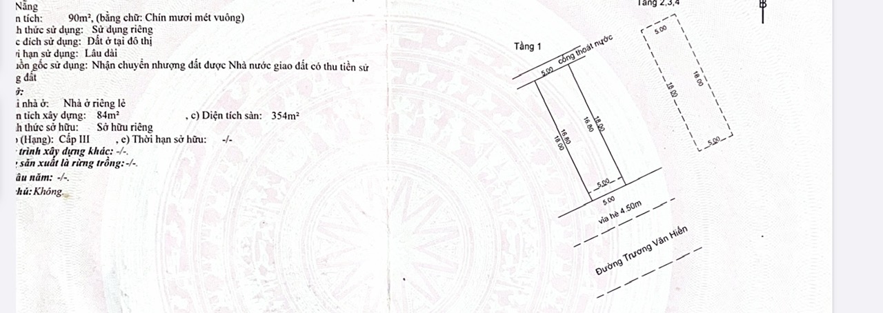 Cặp đất 180m2, ngang 10m, Trương Văn Hiến, hướng Nam, giá 16 tỷ