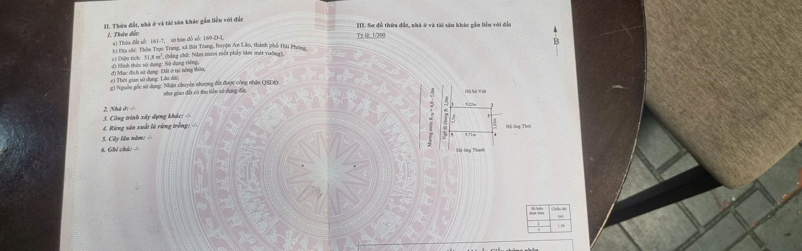 Chỉ 550 triệu sở hữu ngay một lô đất tại Trực Trang, An Trường, Hải Phòng