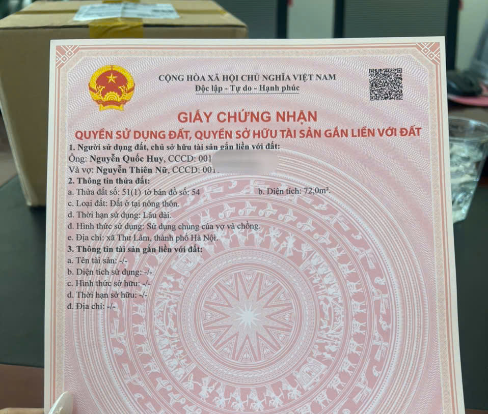 Chính chủ bán 72m2 đất thị trấn - ô tô tránh - thông bàn cờ - hiếm