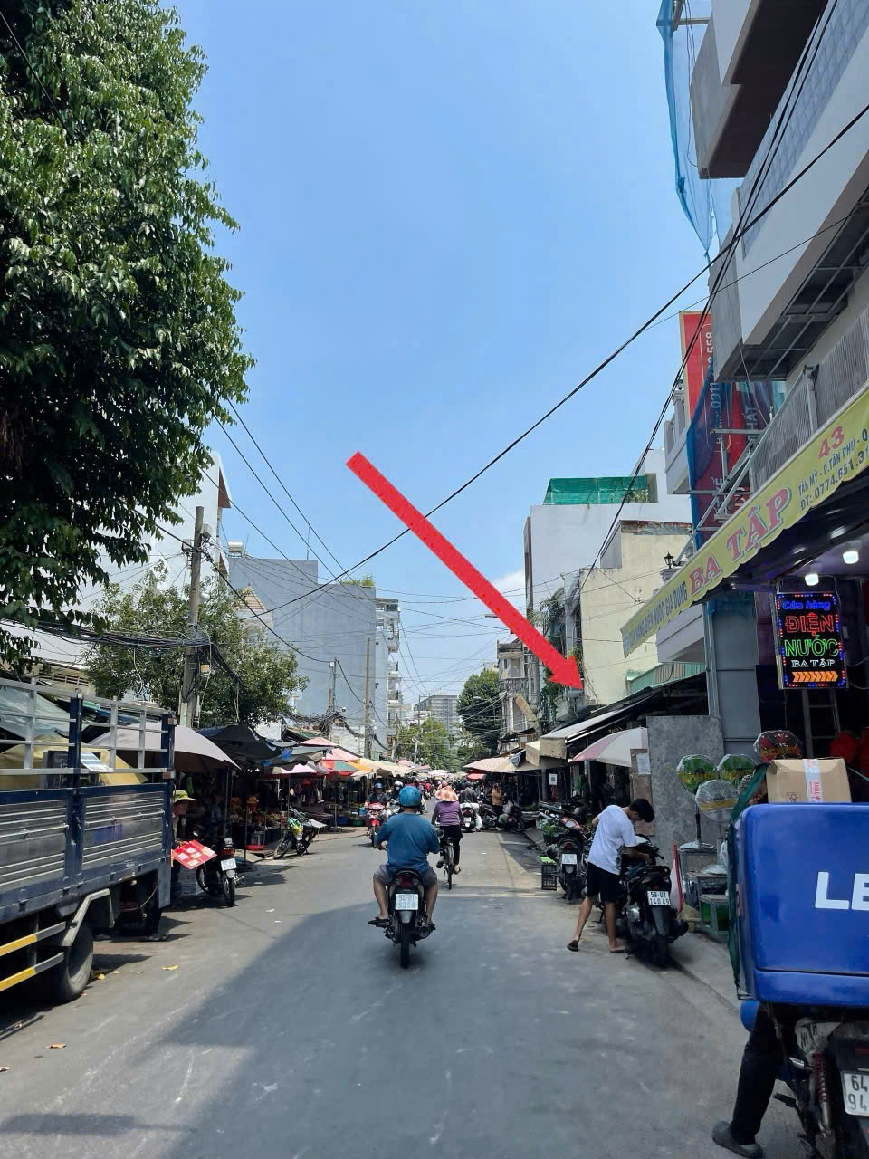 Nhà cấp 4 diện tích 120m2 đường 1 chợ Tân Mỹ, phường Tân Phú