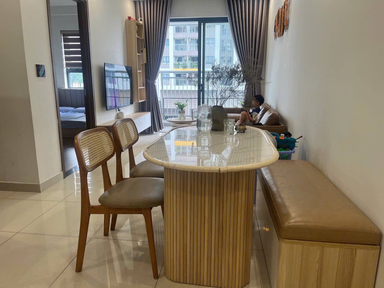 67m2 - Giá 4 tỷ tổng 102% full nội thất - Bán 2 ngủ 2 vệ sinh Q7 Riverside