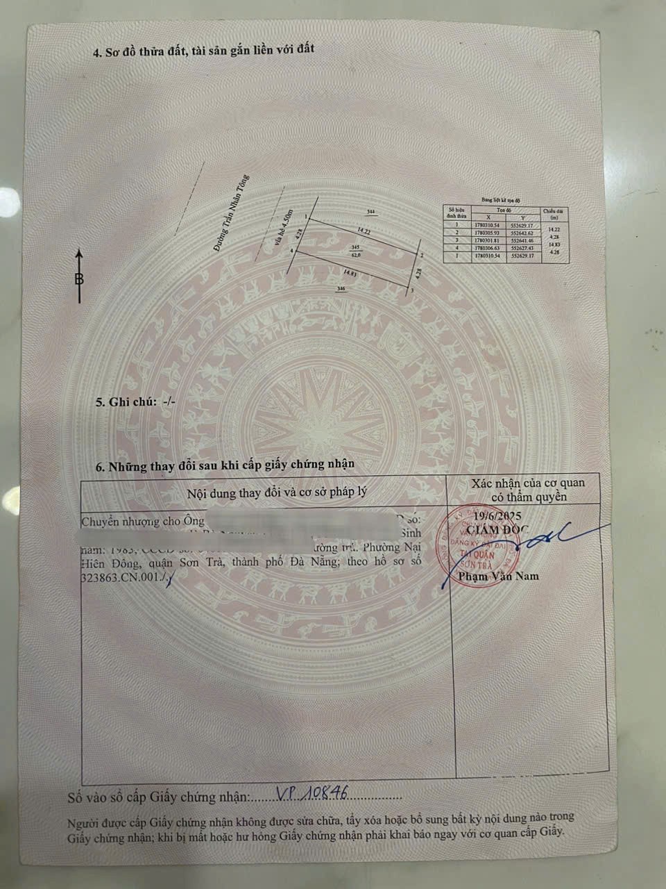 Chính chủ bán đất mặt tiền 10m5 Trần Nhân Tông, phường Sơn Trà, gần Siêu Thị Copmart